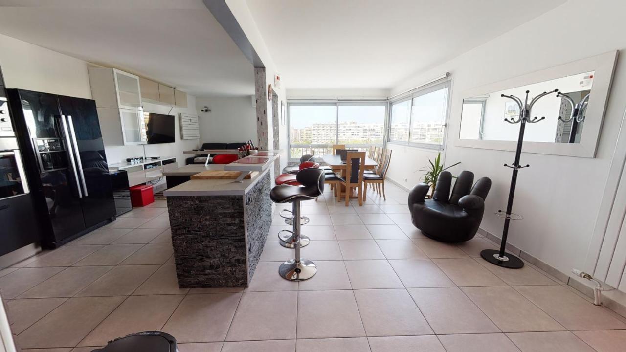 Duplex Grand Standing Vue Mer Et Port Mauguio Exterior foto